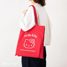 Load image into Gallery viewer, Hello Kitty Red Cotton Tote Bag
