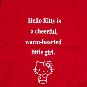 Hello Kitty Red Cotton Tote Bag