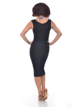 Load image into Gallery viewer, Black Diva Wiggle Dress
