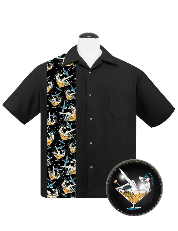 Martini Gal Men’s Bowler Shirt