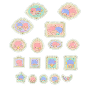 Pastel Frame Design Little Twin Stars 51-pc Mini Sticker Pack