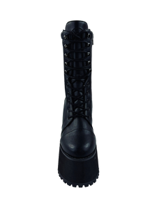 Raven Black Platform Boots
