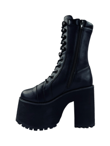 Raven Black Platform Boots