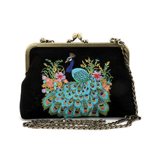 Load image into Gallery viewer, Peacock Vintage Kisslock Purse
