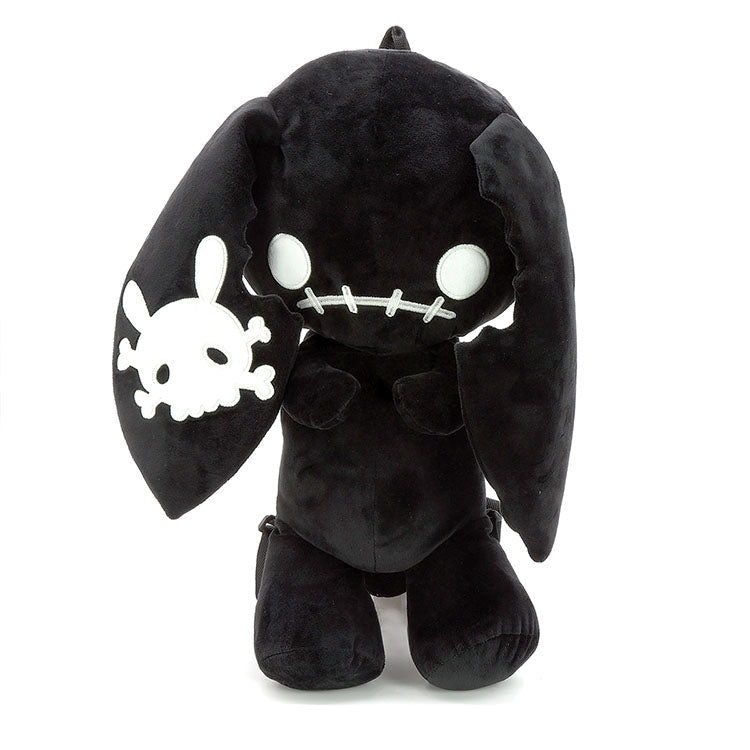 Black Naughty Bunny Stuffed Mini Backpack