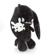 Load image into Gallery viewer, Black Naughty Bunny Stuffed Mini Backpack

