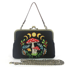 Load image into Gallery viewer, Celestial Mushroom Vintage Kisslock Purse
