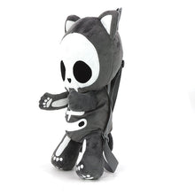 Load image into Gallery viewer, Skeleton Cat Plush Mini Backpack
