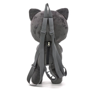 Skeleton Cat Plush Mini Backpack