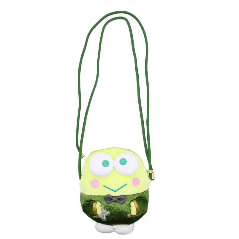 Keroppi Plush Shoulder Pouch