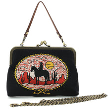 Load image into Gallery viewer, Howdy Cowgirl Vintage Kisslock Purse
