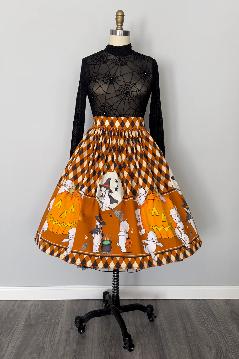 Kewpie Vintage Witch Gathered Skirt