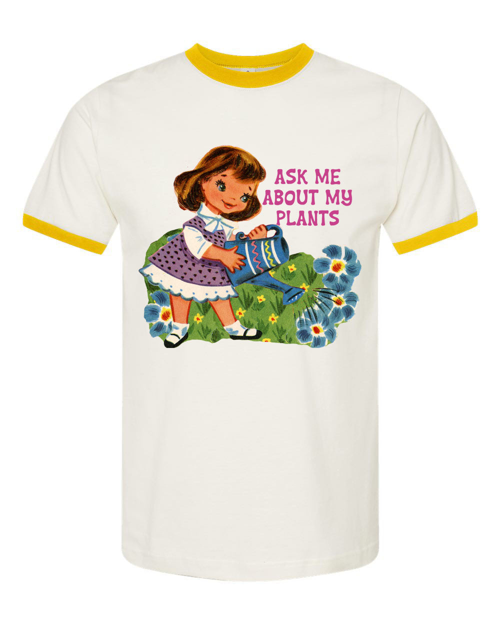 “Ask Me About My Plants” Vintage Style Top