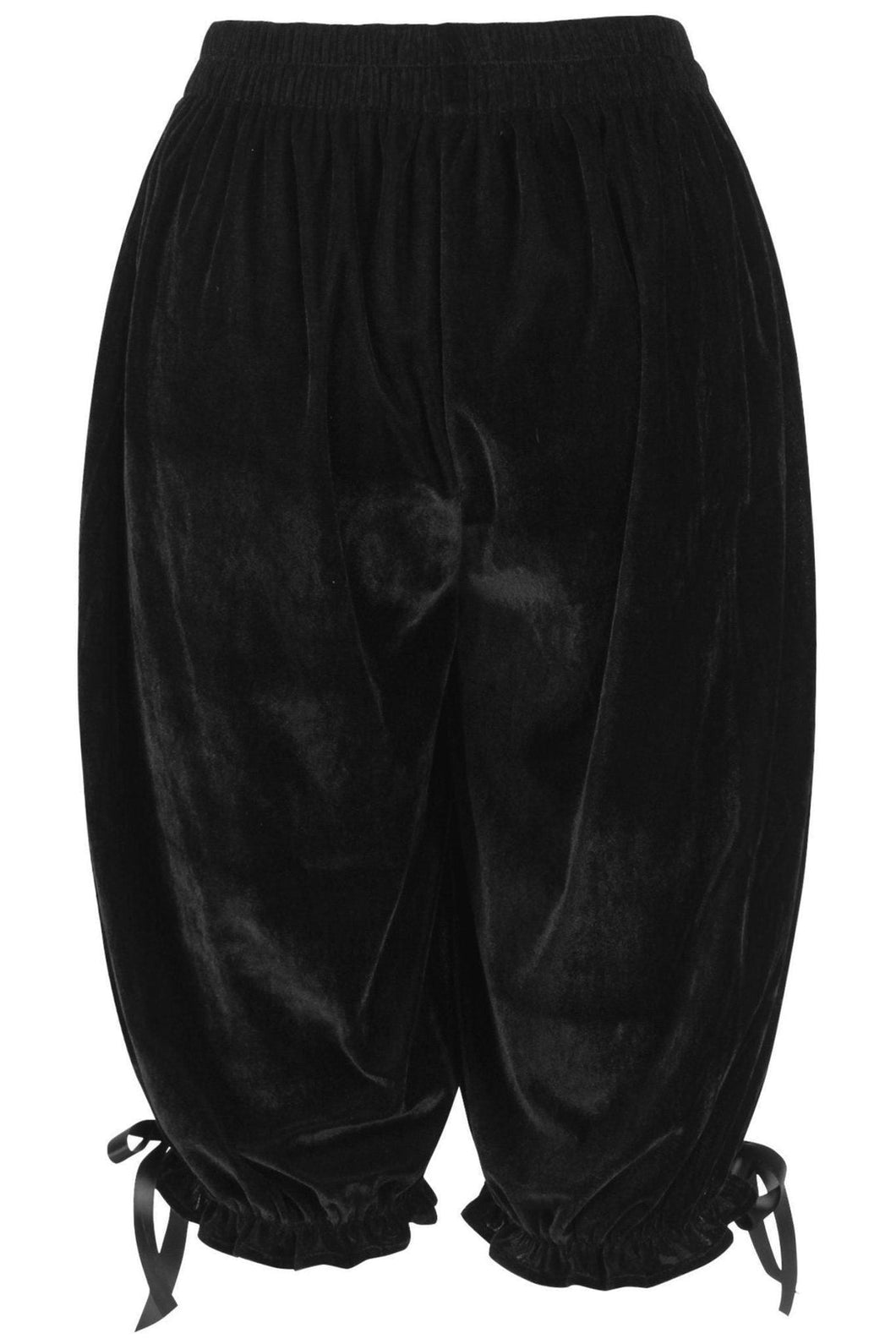 Black Velvet Long Bloomers Shorts