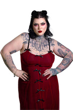 Load image into Gallery viewer, Valentina Burgundy Midi Slip Dress
