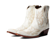 Load image into Gallery viewer, Pearl Embroidery and Zipper Ankle Cowboy Boots
