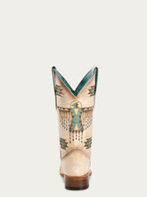 Load image into Gallery viewer, Woven Eagle Embroidery Square Toe Cowboy Boots
