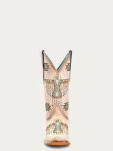 Load image into Gallery viewer, Woven Eagle Embroidery Square Toe Cowboy Boots
