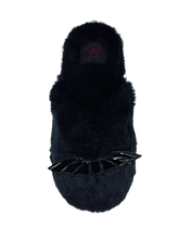 Load image into Gallery viewer, Kreepy Kozy Black Bat Slippers

