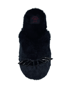 Kreepy Kozy Black Bat Slippers