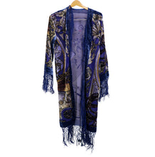 Load image into Gallery viewer, Vivian Art Nouveau Velvet Burnout Kimono
