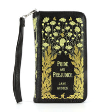 Load image into Gallery viewer, Pride and Prejudice Floral Book Wallet
