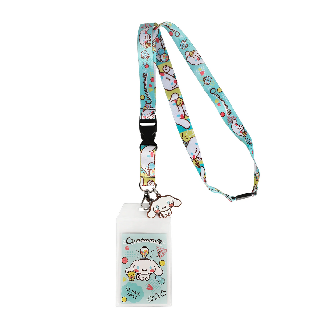Cinnamoroll Snack Time Lanyard with Charm