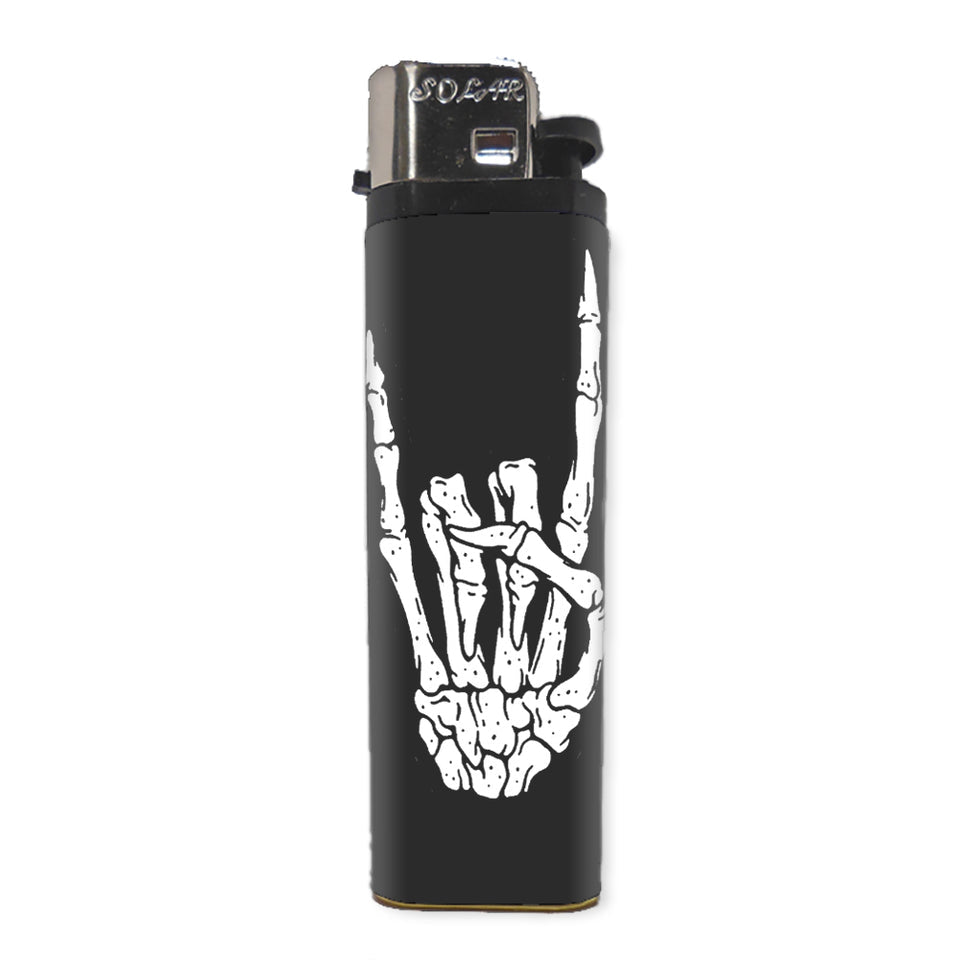 Skeleton Rock Hand Basic Lighter