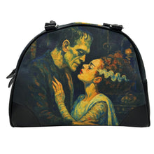 Load image into Gallery viewer, Frankenstein and His Bride Bowler Style Purse
