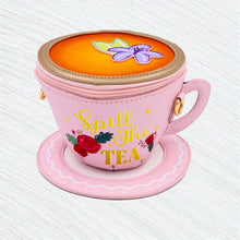Load image into Gallery viewer, Lavender Tea Cup Crossbody Purse
