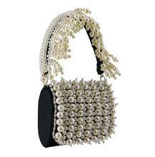 Load image into Gallery viewer, Precious Pearl Black Mini Clutch Purse
