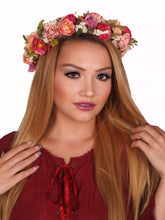 Load image into Gallery viewer, Dusty Rose Flower Crown
