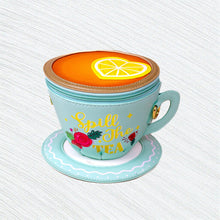 Load image into Gallery viewer, Lemon Tea Cup Crossbody Purse

