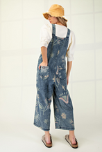 Load image into Gallery viewer, Hippy Floral Denim Overalls
