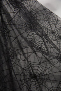 Octavia's Web Flocked Spiderweb Party Dress