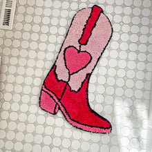 Load image into Gallery viewer, Pink Western Cowboy Boot Rug
