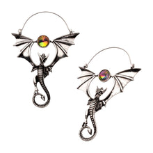 Load image into Gallery viewer, Dragon Treasure Plug Hoops
