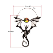 Load image into Gallery viewer, Dragon Treasure Plug Hoops
