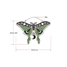 Load image into Gallery viewer, Moth Enamel Plug Hoops
