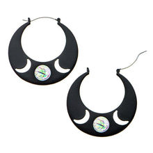 Load image into Gallery viewer, Minimalist Moon Plug Hoops
