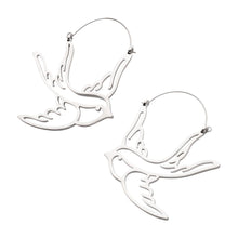 Load image into Gallery viewer, Sparrow Sweet Plug Hoops
