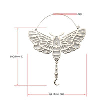 Load image into Gallery viewer, Adorned Luna Moth Plug Hoops
