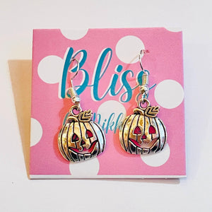 Jack O Lantern Charm Earrings