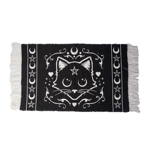 Purrrect Cat Woven Rug