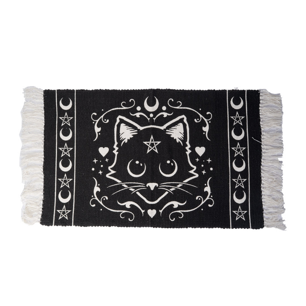 Purrrect Cat Woven Rug