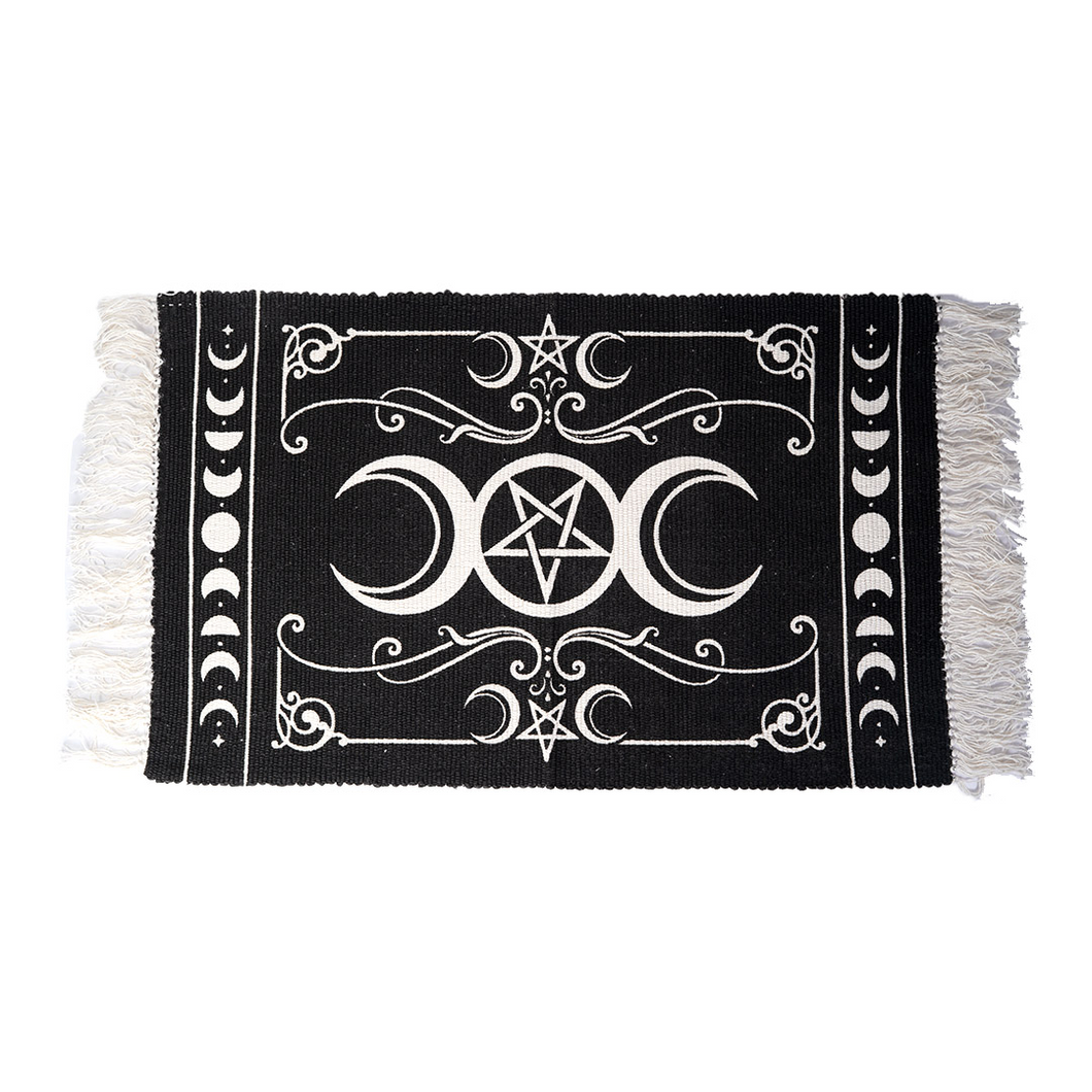 Triple Moon Woven Rug