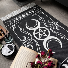 Load image into Gallery viewer, Triple Moon Woven Rug
