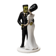 Load image into Gallery viewer, Frankenstein and Bride Heart Hands Statuette
