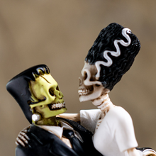 Load image into Gallery viewer, Frankenstein and Bride Heart Hands Statuette
