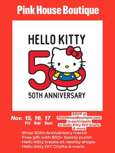 Hello Kitty 50th Anniversary Party DIY Craft RSVP 2024